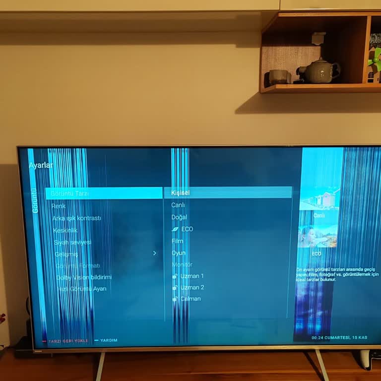 Garanti Sonrası Ekranda Dikey Çizgiler Oluşan Televizyonda Çözüm Bekliyorum