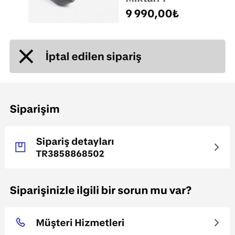 İptal Edilen Siparişin Ücreti 40 Gündür İade Edilmedi