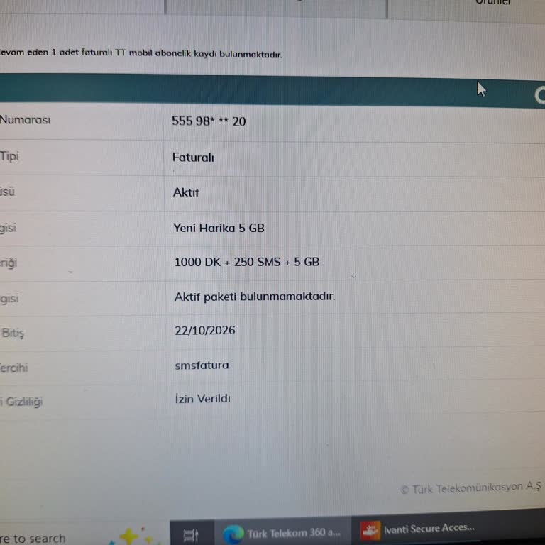 Bilgim Dışında Açılan Hat Ve Bayi İlgisizliği