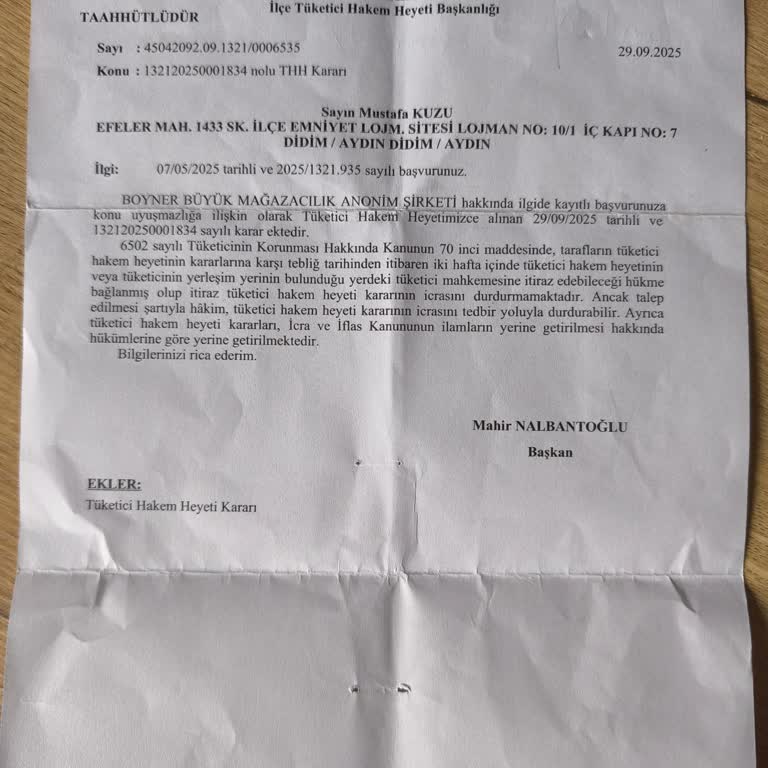 Boyner’den Alınan Kusurlu Ayakkabının Para İadesi Bir Yıldır Yapılmıyor