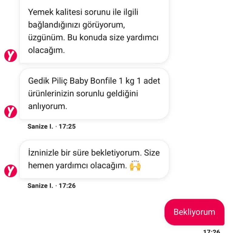 Bozuk Tavuk Ürünü Ve Yetersiz Çözüm Mağduriyeti