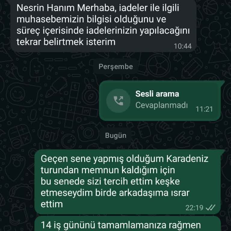 GAP Turu İptal Edildi Param İade Edilmiyor Mağdurum