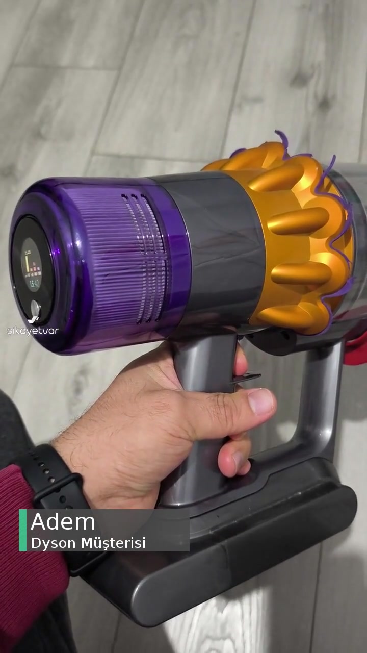 Dyson V15 Çalışırken Tetiğe Basılı Olmasına Rağmen Duruyor videonun kapak resmi