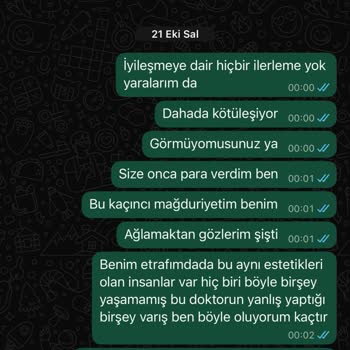 Vita Estetik’te Başarısız Ameliyatlar Ve Mağduriyetim Giderilmiyor