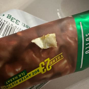 Kahve Dünyası Gofrik Çikolatadan Çıkan Plastik Parça Yüzünden Yaşadığım Tehlike