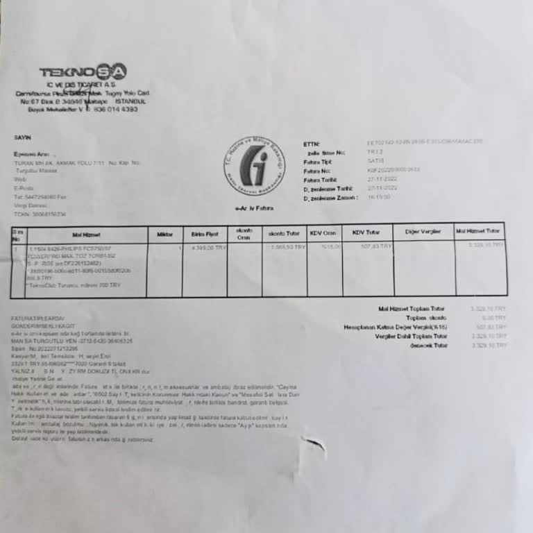 Philips Süpürge Motoru Garanti Kapsamında Tamir Edilmiyor