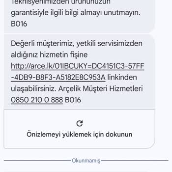 Arçelik Dondurucu Arızası Nedeniyle Zehirlenme Ve Sürekli Servis Sorunu