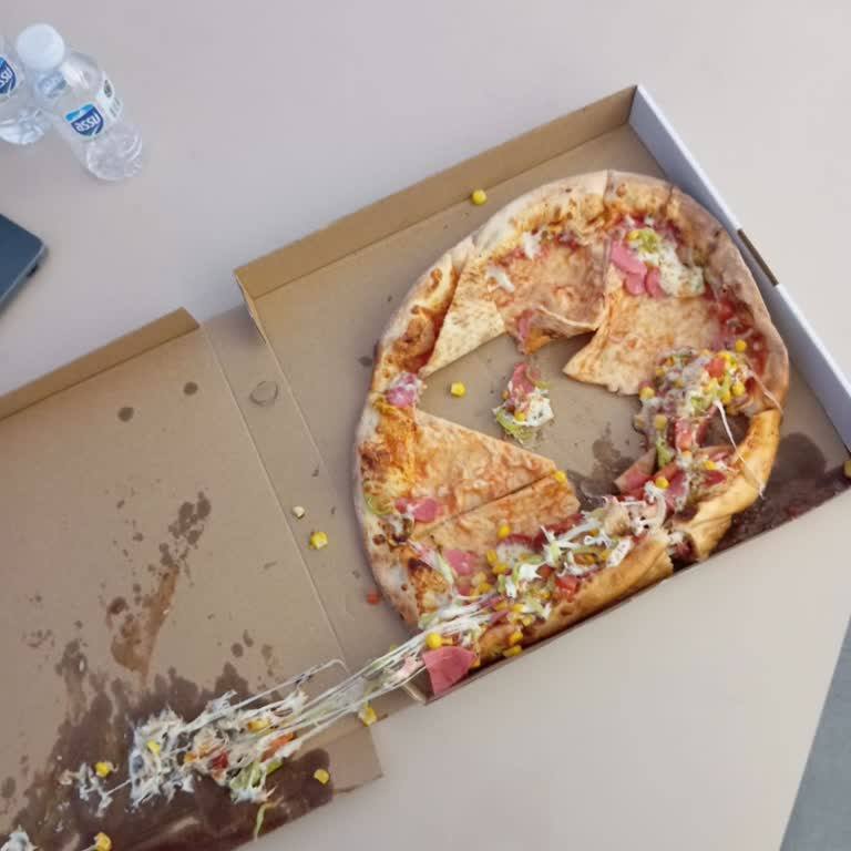 Sipariş Ettiğim Pizza Dağılmış Ve Yenilemeyecek Halde Teslim Edildi