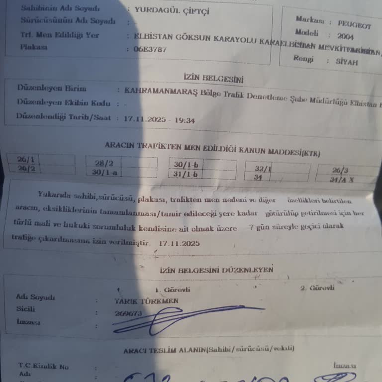 Tüvtürk'ün Hatırlatma Eksikliği Yüzünden Trafik Cezası Mağduriyeti