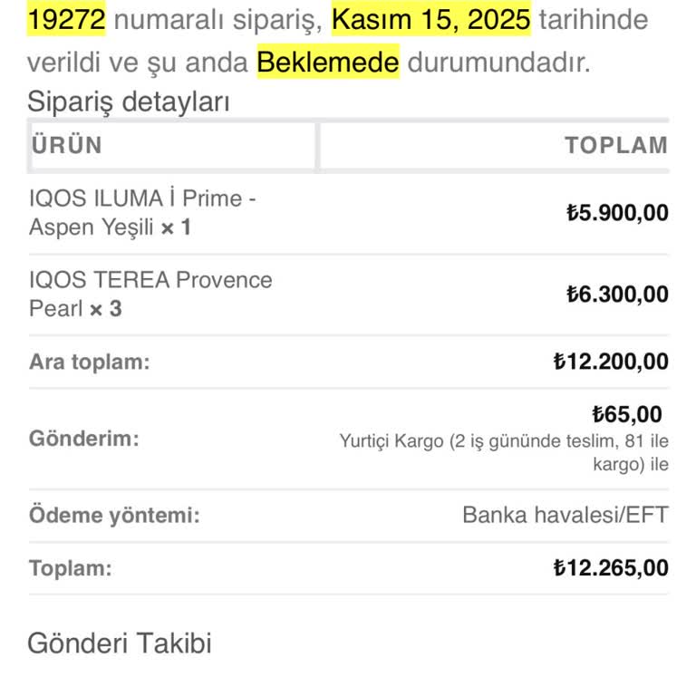 Sipariş Verildi, Ürün Gönderilmedi Ve Satıcıya Ulaşılamıyor