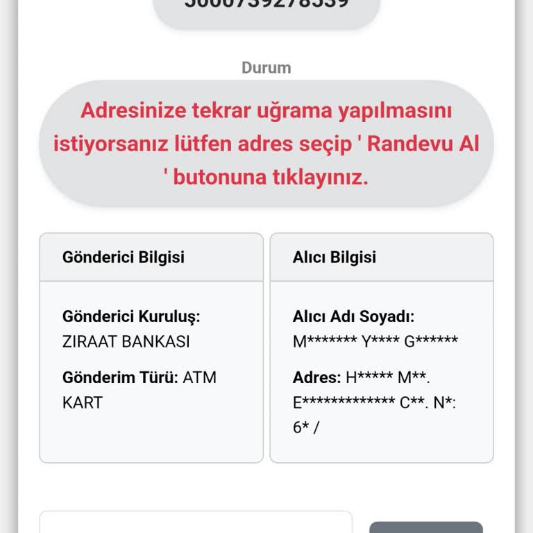 Ziraat Bankası Kartım 8 Gündür Teslim Edilmedi Bilgi Alamıyorum