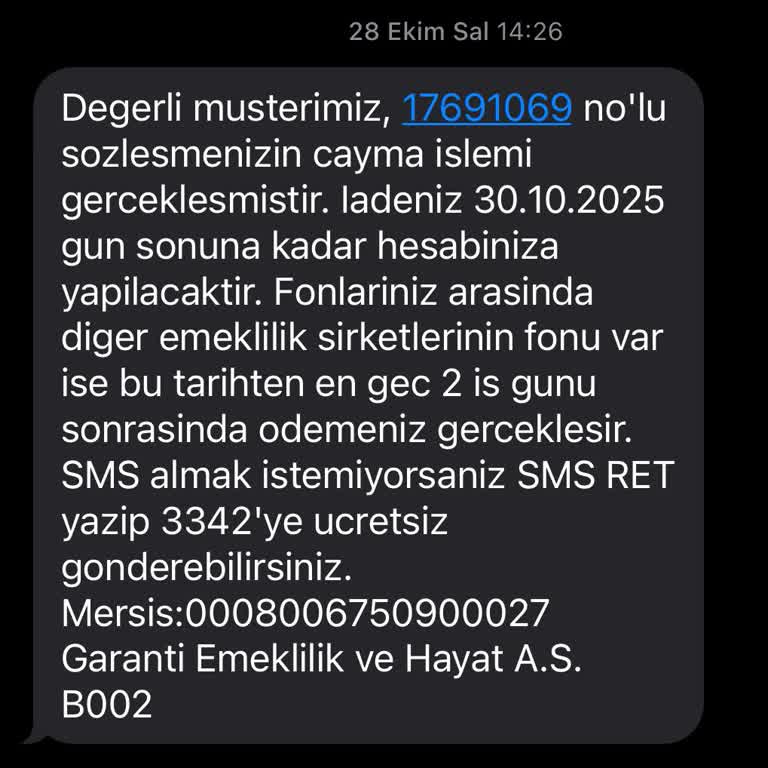 İptal Edilen Otomatik Katılım Kesintisinin Tekrar Yapılması Ve İade Talebi