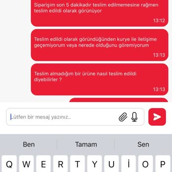 Kurye Teslim Etmediği Siparişi Teslim Edildi Gösterdi Ücret İadesi Yapılmadı