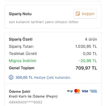 Migros Sanal Marketten Tarihi Geçmiş Ürün Teslim Edildi Çözüm Sunulmadı
