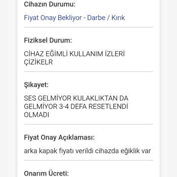 Garanti Kapsamı Dışında Kalan Tablet İçin Fahiş Tamir Ücreti Şoku