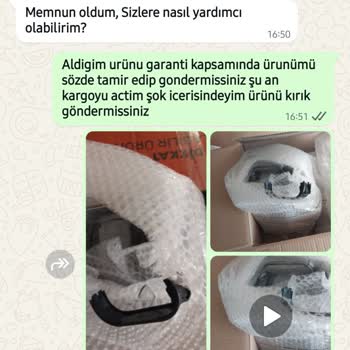 Garantiye Gönderilen Ürünüm Kırık Teslim Edildi, Karaca'dan Dönüş Alamıyorum