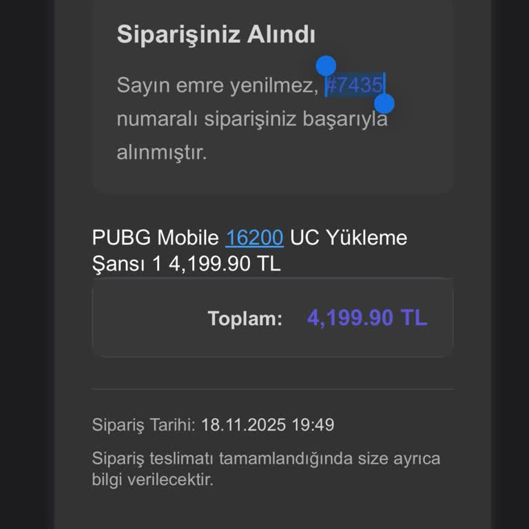 Satın Alınan UC Bakiyesi Hesabıma Yüklenmedi Ve Müşteri Hizmetlerine Ulaşamıyorum