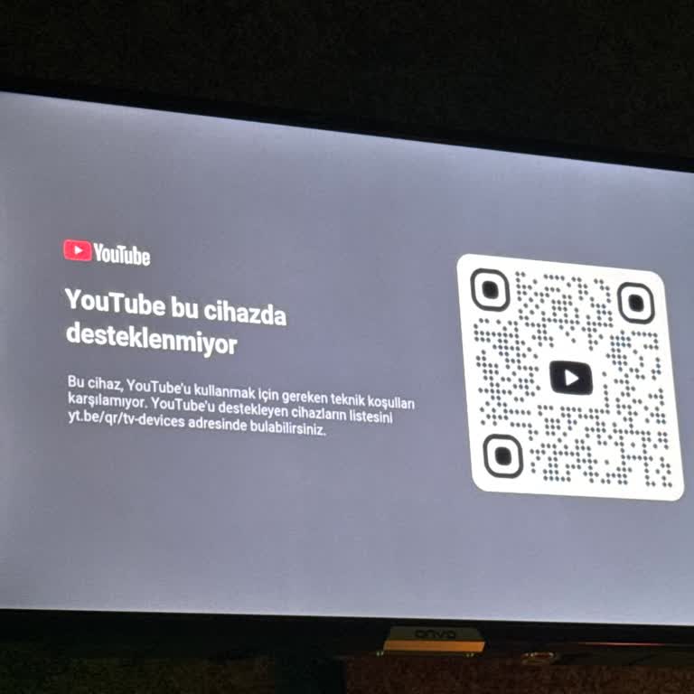 Onvo Smart TVde Youtube Uygulaması Artık Hiç Açılmıyor Ve Desteklenmiyor Hatası Alıyorum