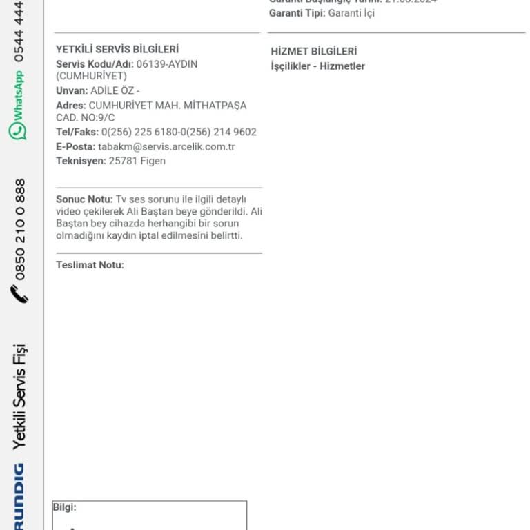 Yetkili Servis Müdahalesi Sonrası Televizyonum Tamamen Bozuldu