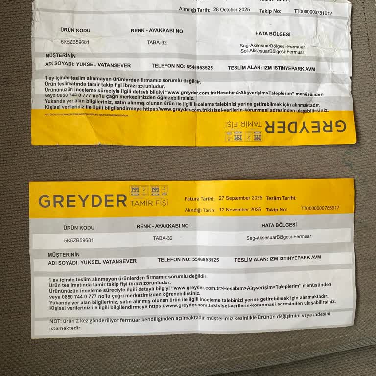 Fermuar Sorunu Çözülemeyen Çocuk Botu İçin İade Veya Değişim Talebi