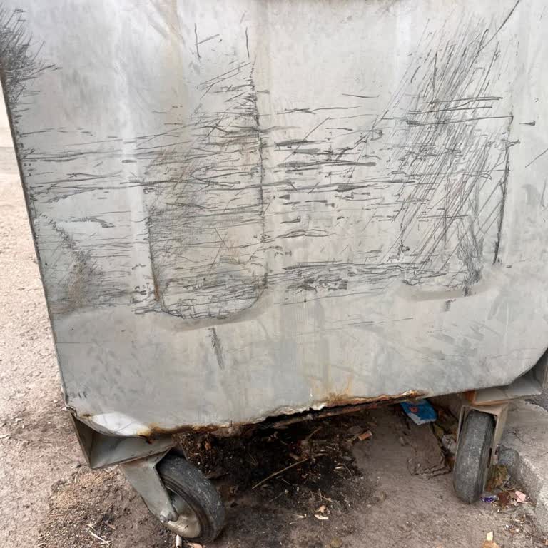 Kırık Ve Sağlıksız Çöp Konteyneri İçin Acil Çözüm Bekliyorum