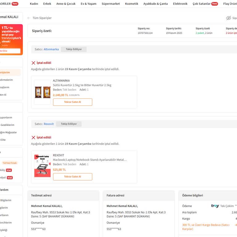 Trendyol İade Ücretim Ödenmedi Müşteri Hizmetlerine Ulaşamıyorum