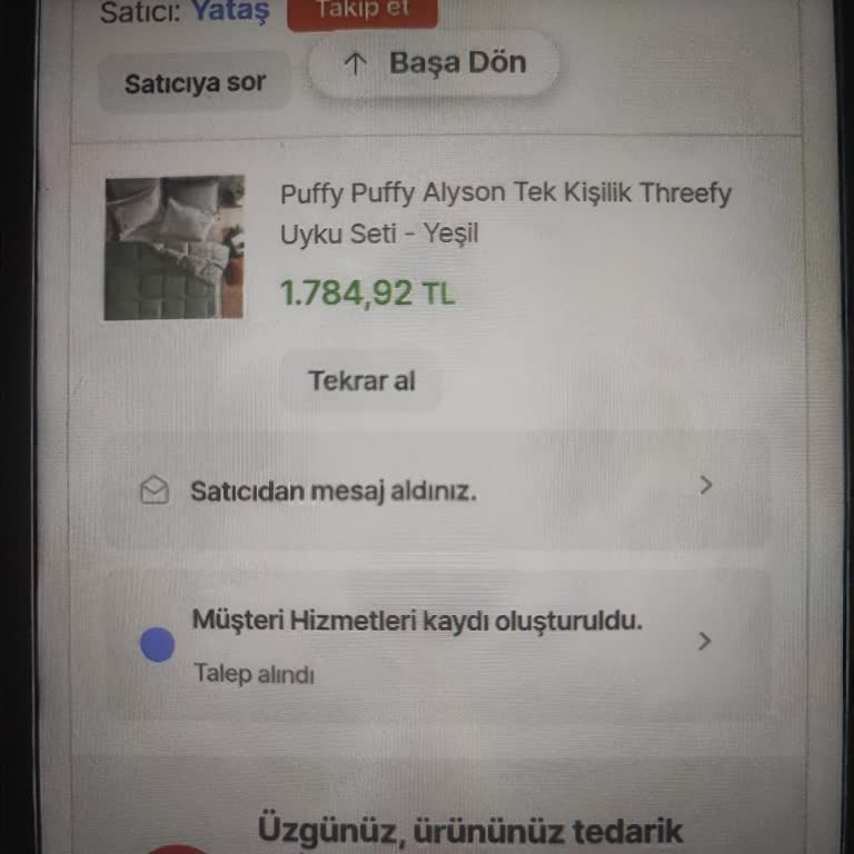 Sipariş Verilen Ürün Fiyat Farkıyla İptal Edildi, Mağduriyet Yaşıyorum