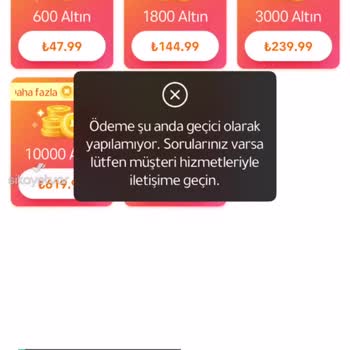Weplay Altın Para Alamıyorum