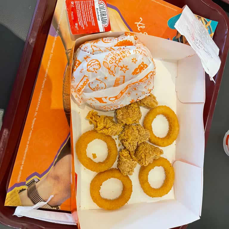 Popeyes Siparişim Görsellerle Uyuşmadı, Gramaj Ve Boyutlar Çok Küçüktü