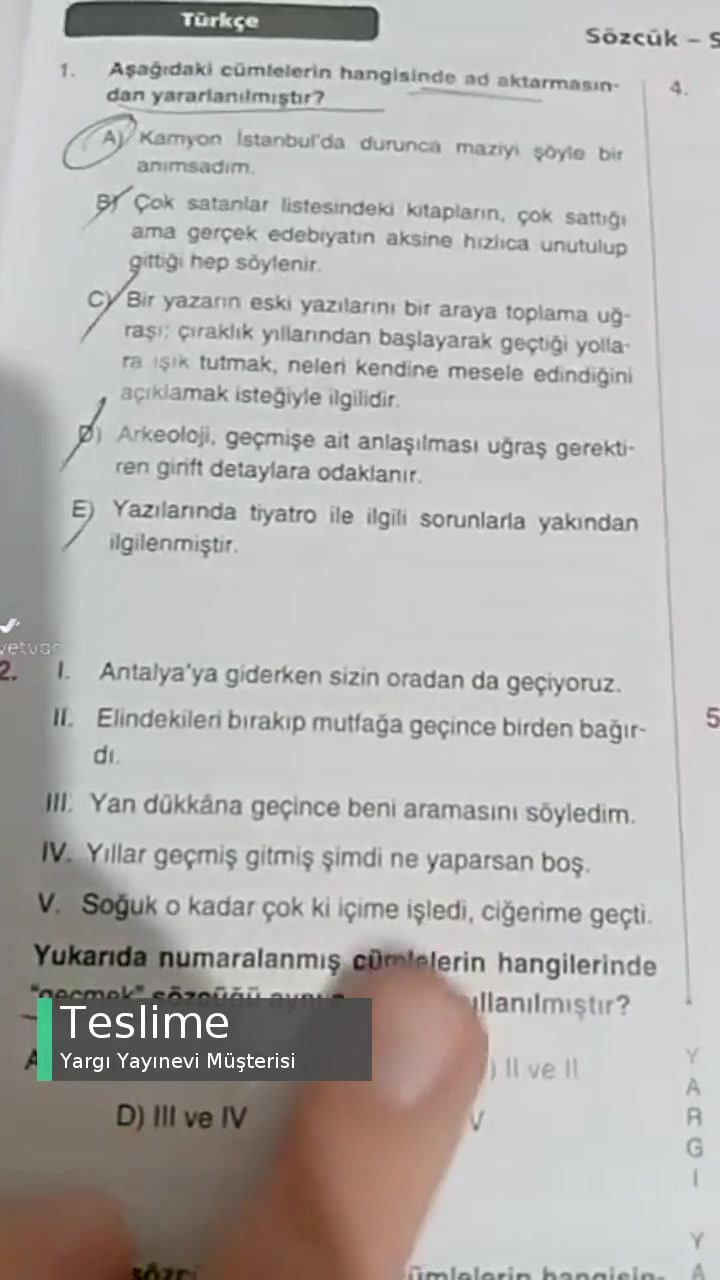 Yargı Yayınevi Soru Şıkkı Yanlış videonun kapak resmi