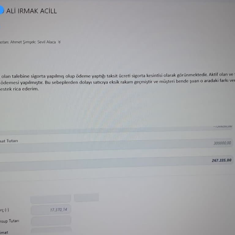 Elden Ödediğim Tutar Taksitlerime Yansıtılmıyor, Çözüm Bekliyorum