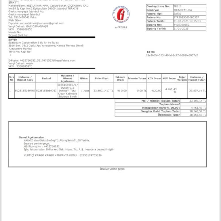 Dyson V15 Süpürge Garanti Dışı Bırakıldı, Mağduriyetim Giderilmiyor