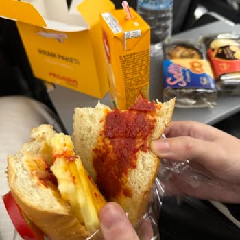 Gece Uçuşunda Ağır Sandviç Seçenekleri Rahatsızlık Verdi