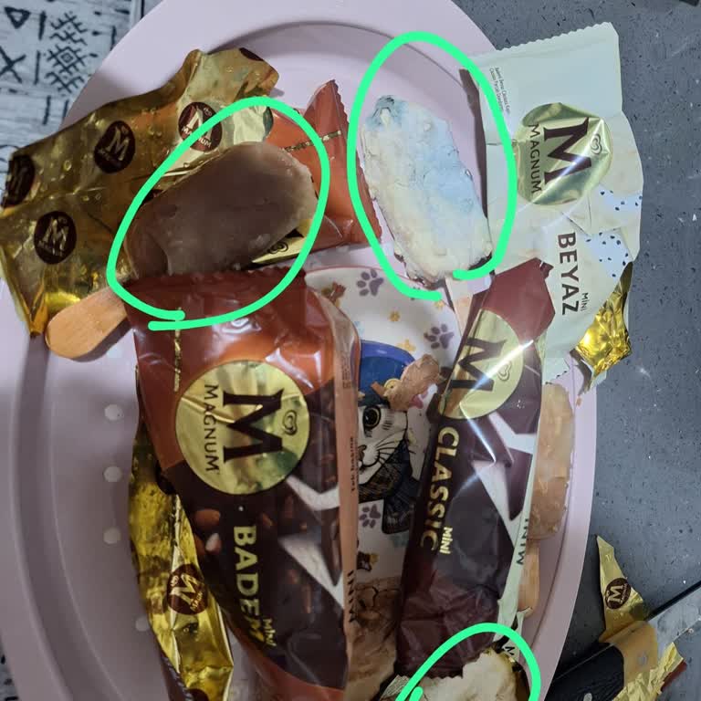 Aldığım Magnum Mini Paketinden Bozuk ve Sağlıksız Dondurmalar Çıktı, Endişeliyim