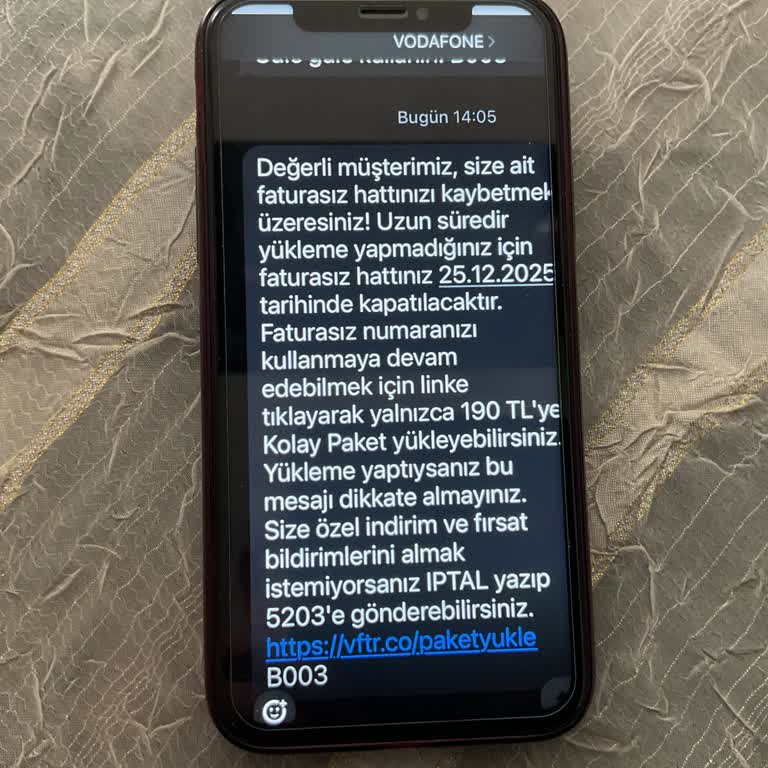 Kısa Mesajdaki Tarihe Rağmen Hattım Erken İptal Edildi, Mağduriyetimin Giderilmesini İstiyorum