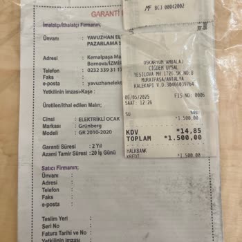 Garantili Ocak Arızasında Mağazadan Destek Alamadım