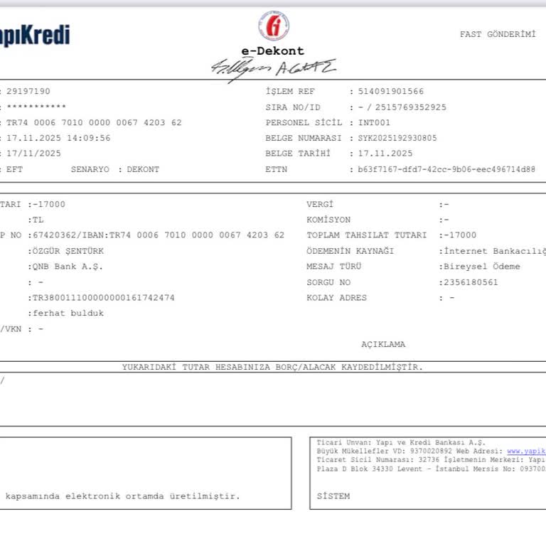 EFT İşleminde Kayıp Para Ve Belirsizlik Nedeniyle Mağduriyet