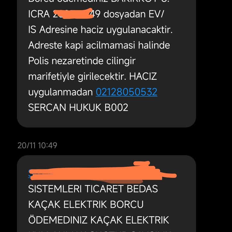 Sercan Hukuk'un Tehdit Ve Hakaret İçeren İletişiminden Şikayetçiyim