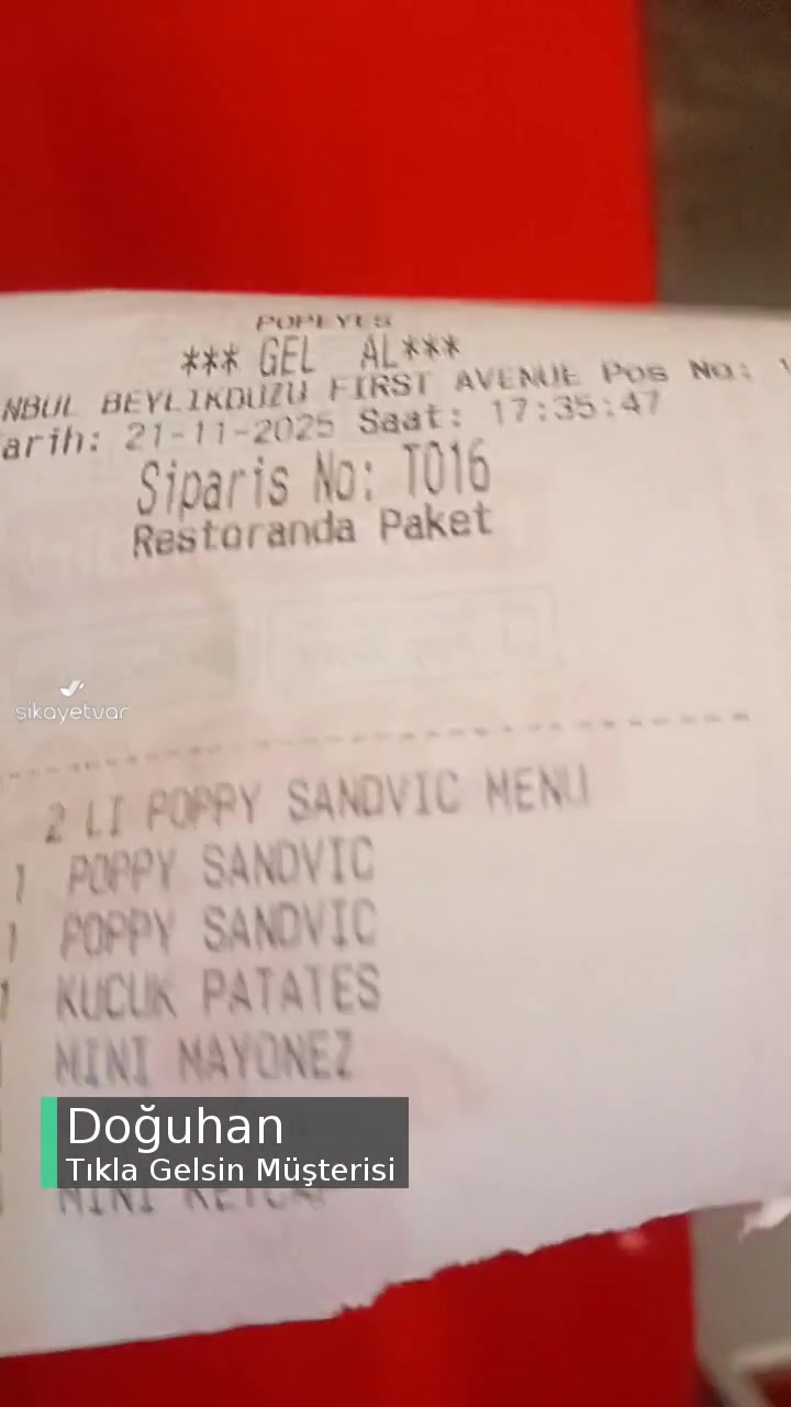 Tıkla Gelsin Yemek Sipariş Sorunu videonun kapak resmi