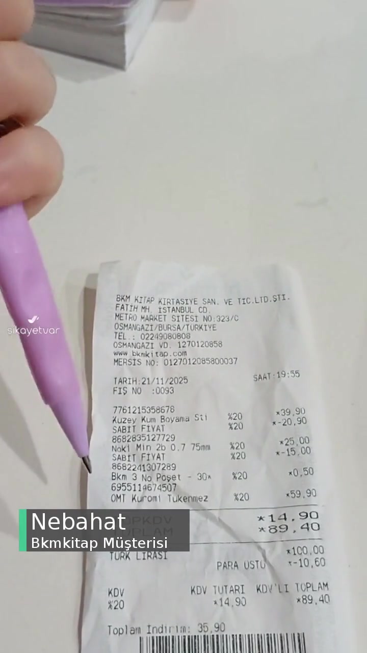 Bkmkitap Kasada Farklı Ürün, Farklı Fiyat Geçilmiş videonun kapak resmi