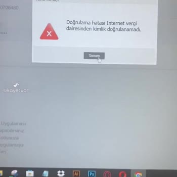 Gelir İdaresi Başkanlığı E-Arşiv Portalı Kimlik Doğrulama Hatası