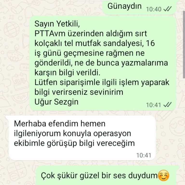 Siparişim Teslim Edilmedi, Yanlış Bilgilendirme Ve Mağduriyet Yaşadım
