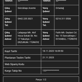 Kargomun Kaybolması Nedeniyle Mağduriyet Yaşıyorum