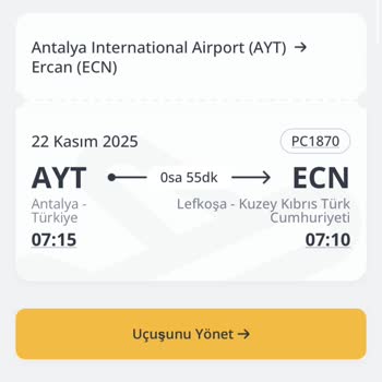 Yanlış Bilgilendirme Nedeniyle Kuzey Kıbrıs Uçuşumuz Engellendi