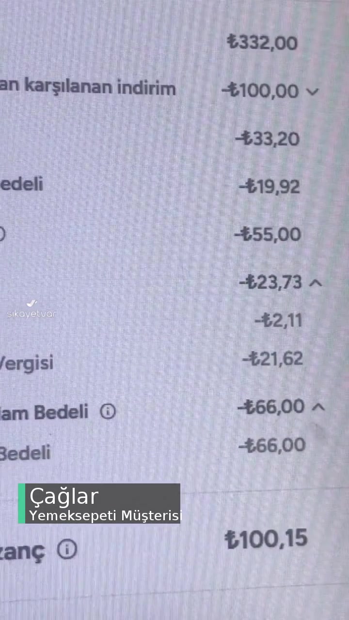 Yemeksepeti Pişmanlık videonun kapak resmi