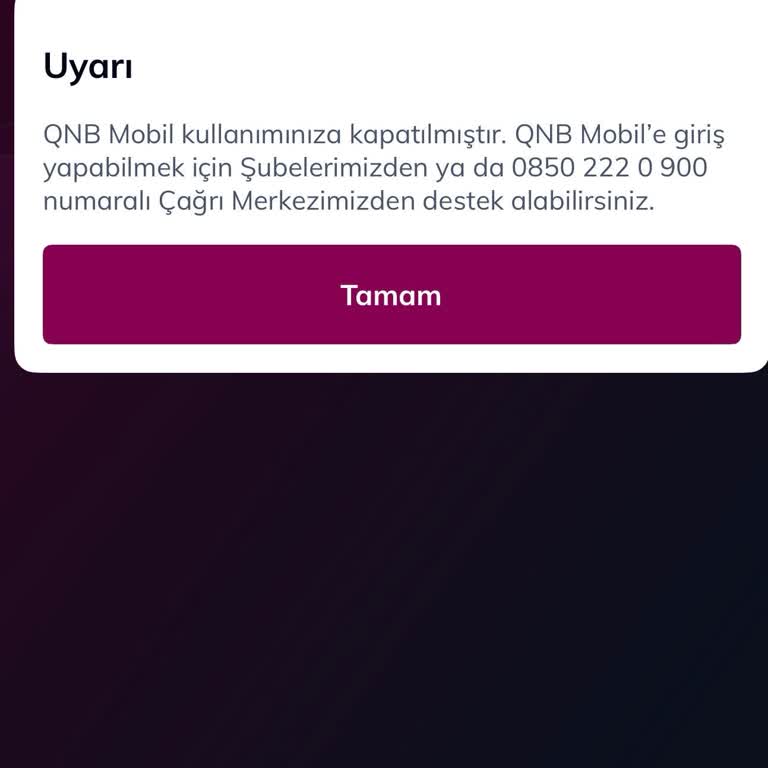 QNB Finansbank Hesabıma Açıklamasız İşlem Kısıtı Mağduriyet Yaşatıyor