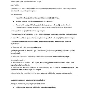 TOKİ Yedek Hak Sahiplerinin Konut Hakkı İhlal Ediliyor