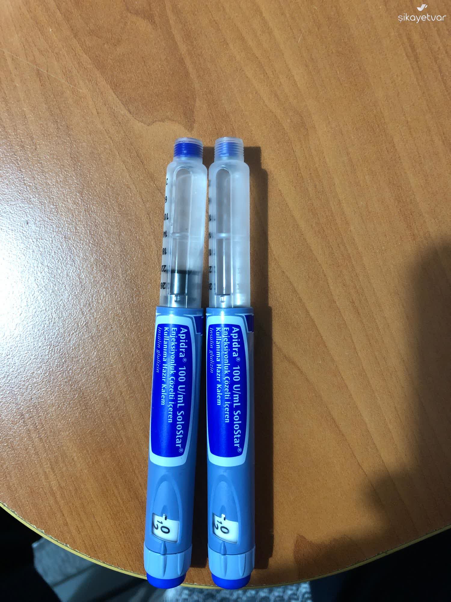Sanofi Apidra 100 U/ml Solostar Şikayeti - Şikayetvar