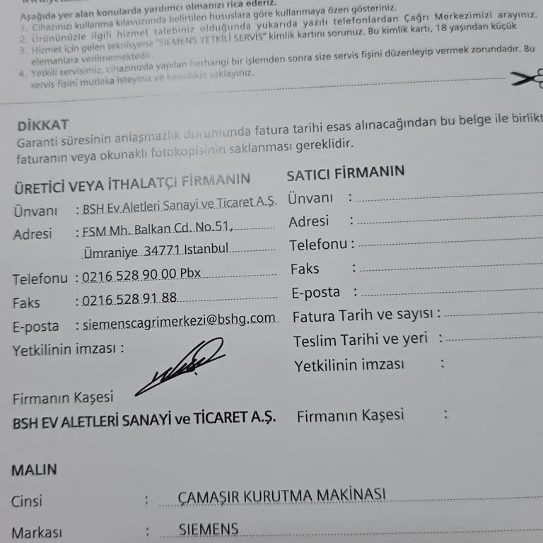 Kurutma Makinesi Sorunu Çözülmüyor, Mağduriyetim Giderilmiyor