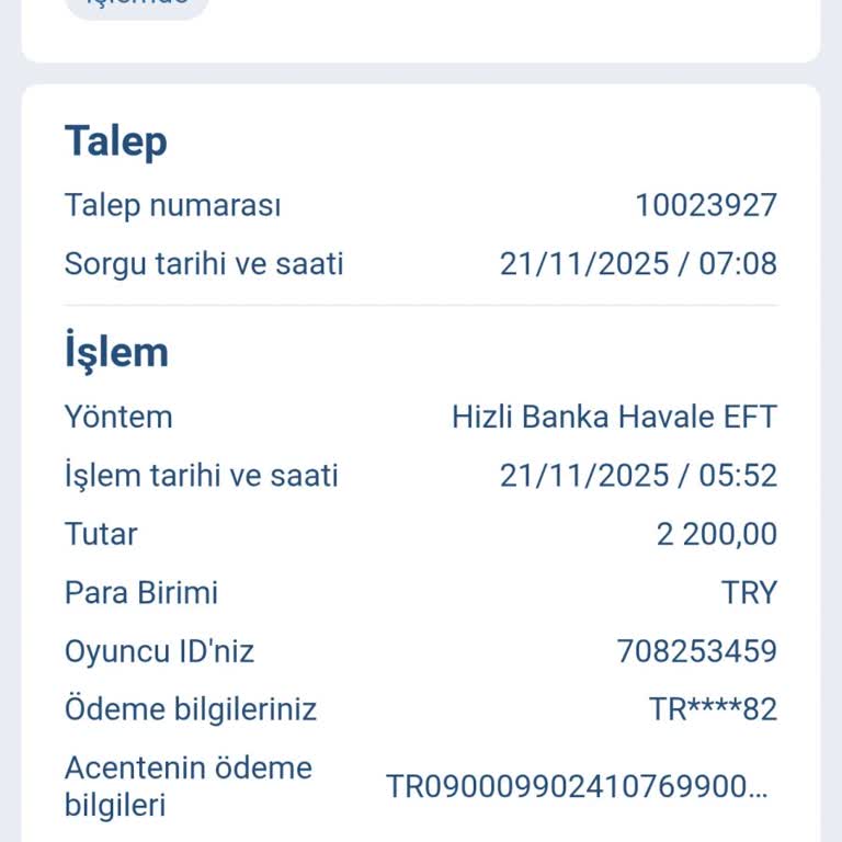 1xbet Hesabıma Yapılan 2.200 TL Havale Günlerdir Yansıtılmadı, Mağduriyetim Giderilmiyor